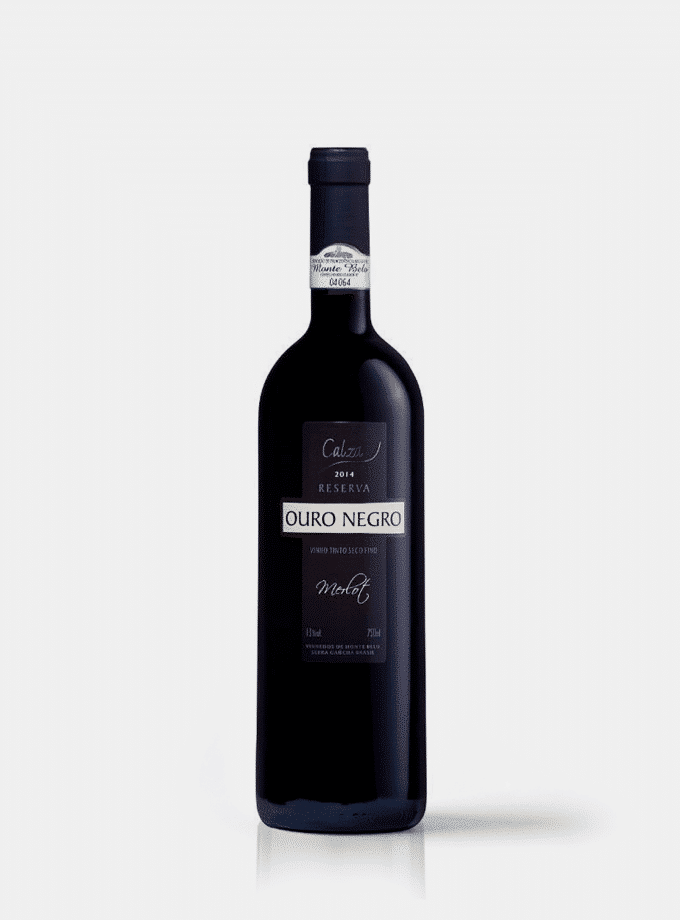 Vinho Ouro Negro Merlot 2018 Calza 750 mL