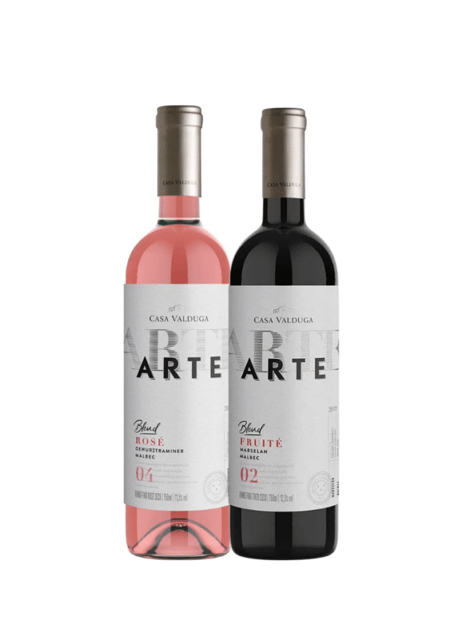 Kit Arte Rosé e Fruite Casa Valduga